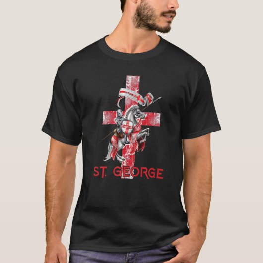 Sint-Joris en de Draak Katholieke Sint T-shirt (Voorkant)