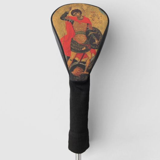 Sint-Joris en het orthodoxe icoon van de draak Golfheadcover (Voorkant)