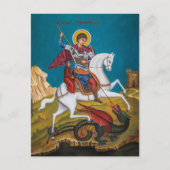 Sint-Joris orthodox Christelijk icoon Briefkaart (Voorkant)