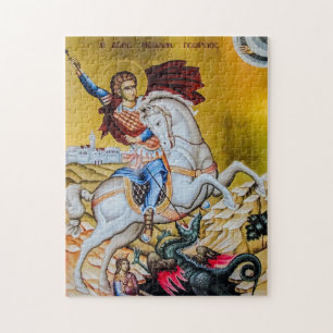 Sint-Joris orthodox icoon Legpuzzel