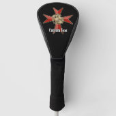 Sint-Joris over Maltezer kruis Golfheadcover (Voorkant)