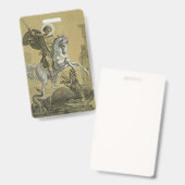 Sint Joris – Premium "Sunburst Gold" Art Badge (Voor- en achterkant)