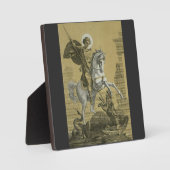 Sint Joris – Premium "Sunburst Gold" Art Fotoplaat (Voorkant)