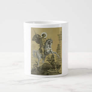 Sint Joris – Premium "Sunburst Gold" Art Grote Koffiekop