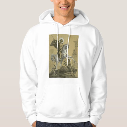 Sint Joris – Premium "Sunburst Gold" Art Hoodie (Voorkant)