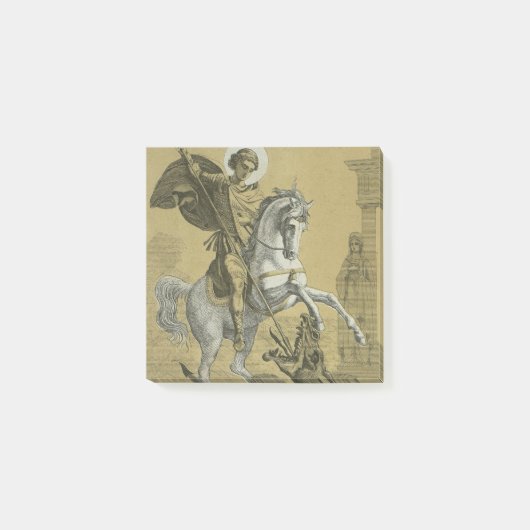 Sint Joris – Premium "Sunburst Gold" Art Post-it® Notes (Voorkant)