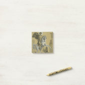 Sint Joris – Premium "Sunburst Gold" Art Post-it® Notes (Op bureau)