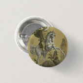 Sint Joris – Premium "Sunburst Gold" Art Ronde Button 3,2 Cm (Voorkant /achterkant)