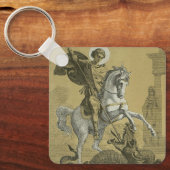 Sint Joris – Premium "Sunburst Gold" Art Sleutelhanger (Voorkant)