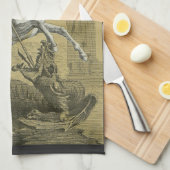 Sint Joris – Premium "Sunburst Gold" Art Theedoek (Quarter Fold)