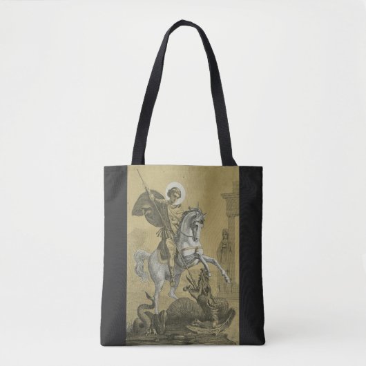Sint Joris – Premium "Sunburst Gold" Art Tote Bag (Voorkant)