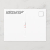 Sint-Joris redt de prinses Briefkaart (Achterkant)