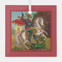 Sint-Joris redt de prinses Glas Ornament