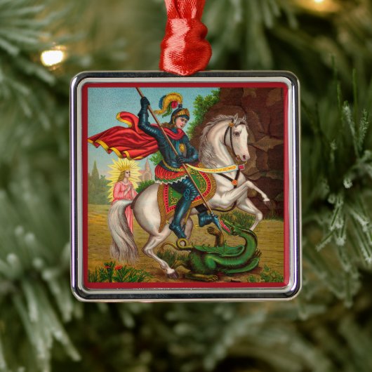 Sint-Joris redt de prinses Metalen Ornament (Boom)