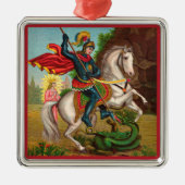 Sint-Joris redt de prinses Metalen Ornament (Voorkant)