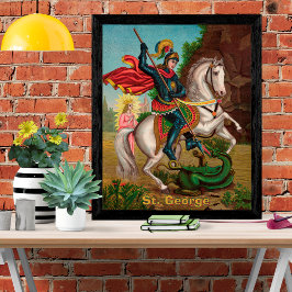 Sint-Joris redt de prinses Perfect Poster