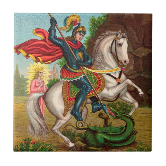 Sint-Joris redt de prinses Tegeltje (Voorkant)