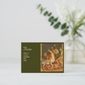 Sint-Joris ' strijd met het draakmonogram Visitekaartje (Staand voorkant)
