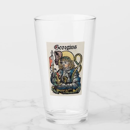 Sint-Joris uit de Neurenberger Kroniek Glas (Voorkant)