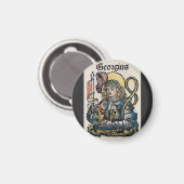 Sint-Joris uit de Neurenberger Kroniek Magneet (Voorkant / Achterkant)