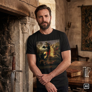 Sint-Joris vechtend tegen de draak door Raphael Sa T-shirt