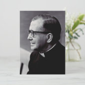 Sint Josemaria Escriva Feestdagenkaart (Staand voorkant)