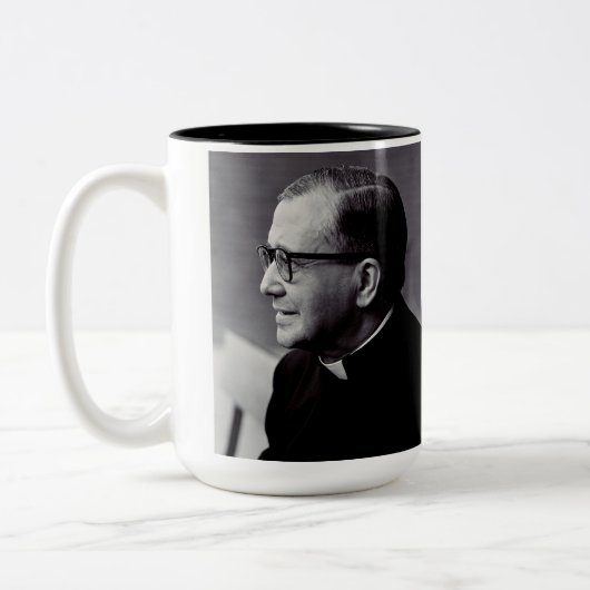 Sint Josemaria Escriva Tweekleurige Koffiemok (Links)
