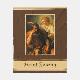 Sint-Joseph Angel Religieuze Katholieke Prayer  Fleece Deken
