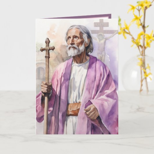 Sint-Joseph Arimathea Funeral Directors Religious Kaart (Gele Bloem)