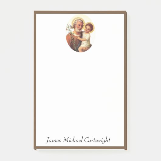 Sint-Joseph Baby Jesus Traditioneel katholiek Post-it® Notes (Voorkant)