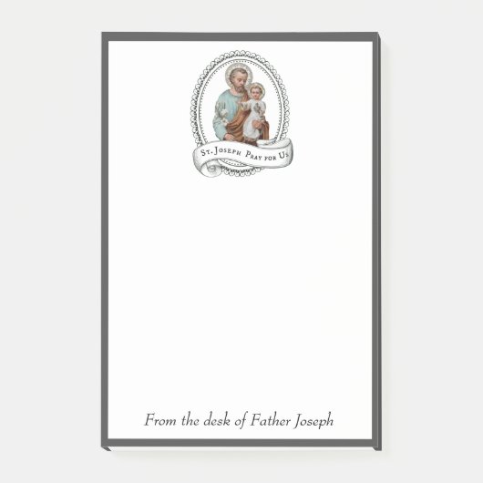Sint-Joseph Baby Jesus Traditioneel katholiek Post-it® Notes (Voorkant)