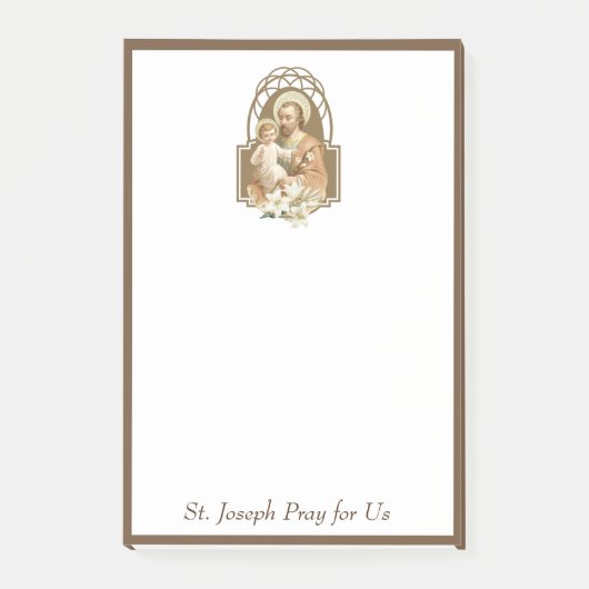Sint-Joseph Baby Jesus Traditioneel katholiek Post-it® Notes (Voorkant)