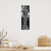 Sint-Joseph-beeld zwart-witte foto Poster (Keuken)