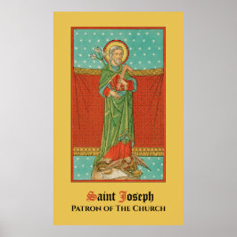 Sint-Joseph, beschermer van de kerk (VVP 09) Poster