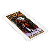 Sint-Joseph bidt voor ons - gekleurd glazen raam Magneet (Rechterzijde)