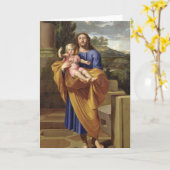 Sint Joseph Carrying the Baby Jesus, 1665 Kaart (Gele Bloem)