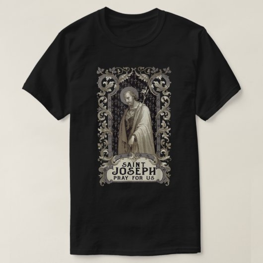 Sint-Joseph Consecration Art  katholiek Saint T-shirt (Design voorkant)
