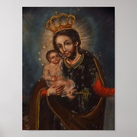 Sint Joseph Crowned met Baby Jesus Poster (Voorkant)