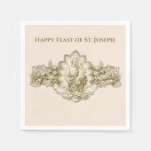 Sint-Joseph Day Feast Day Religieuze Servet (Voorkant)