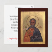Sint Joseph de Betrothed Prayer Card Briefkaart (Voorkant / Achterkant)