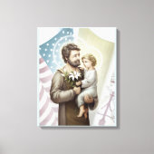 Sint Joseph de Protector Canvas Afdruk (Voorkant)