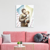 Sint Joseph de Protector Canvas Afdruk (Insitu (Woonkamer))