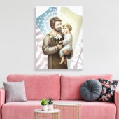 Sint Joseph de Protector Canvas Afdruk (Insitu (Woonkamer))