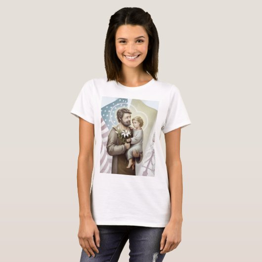 Sint Joseph de Protector T-shirt (Voorkant volledig)