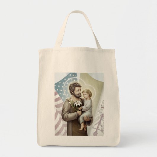 Sint Joseph de Protector Tote Bag (Voorkant)