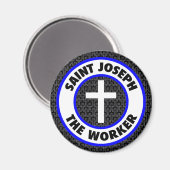 Sint Joseph de Worker Magneet (Voorkant / Achterkant)