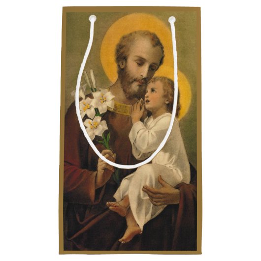 Sint-Joseph en Baby Jesus Klein Cadeauzakje (Voorkant)