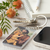 Sint Joseph en de Baby Jesus Sleutelhanger (Voorkant Rechts)