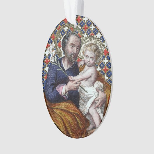 Sint Joseph en het Christus Kind (DPT 002) Ornament (voorkant)