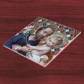 Sint Joseph en het Christus Kind (DPT 002) Tegeltje
